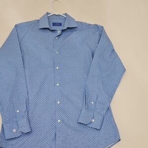 Perry Ellis Blue Casual Button Down Shirt